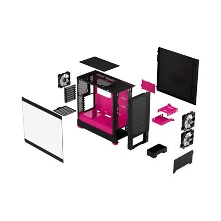 Fractal Design | Pop Air RGB | Okno boczne | Magenta Core TG Clear Tint | ATX, mATX, Mini ITX | Zasilacz w zestawie Nie | ATX Fractal Design | Pop Air RGB | Okno boczne | Magenta Core TG Clear Tint | ATX, mATX, Mini ITX | Zasilacz w zestawie Nie | ATX