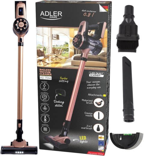Odkurzacz Ręczny Pionowy Bezworkowy ADLER AD 7044 Odkurzacz Ręczny Pionowy Bezworkowy ADLER AD 7044