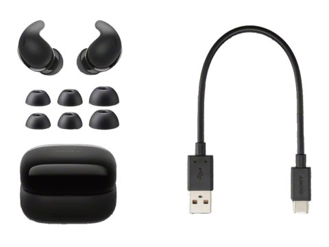 Bezprzewodowe słuchawki z redukcją szumów Sony WF-LS910N LinkBuds Fit, czarny | Sony Bezprzewodowe słuchawki z redukcją szumów Sony WF-LS910N LinkBuds Fit, czarny | Sony