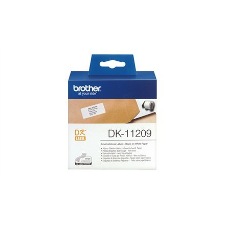 Brother | DK-11209 | Etykiety adresowe | Termiczne | Czarne na białym Brother | DK-11209 | Etykiety adresowe | Termiczne | Czarne na białym