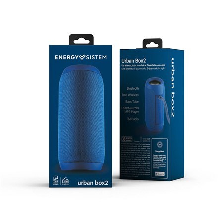 Energy Sistem | Głośnik | Urban Box 2 | 10 W | Bluetooth | Ocean | Połączenie bezprzewodowe Energy Sistem | Głośnik | Urban Box 2 | 10 W | Bluetooth | Ocean | Połączenie bezprzewodowe