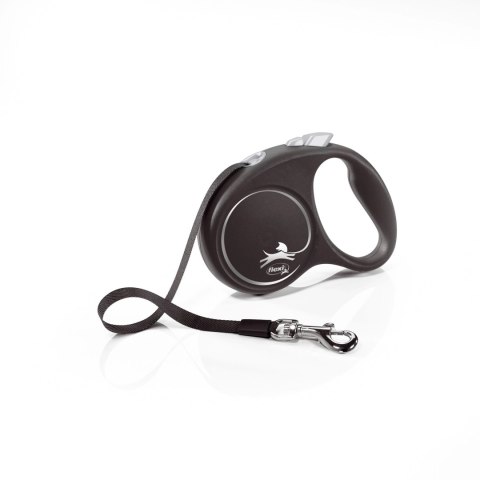 Flexi Smycz Black Design M Taśma 5m Do 25kg Czarna Flexi Smycz Black Design M Taśma 5m Do 25kg Czarna