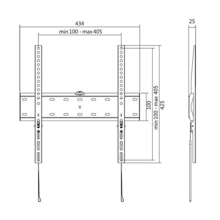 Logilink BP0013 Uchwyt ścienny TV, 32"-55", stały, 25 mm | Logilink Logilink BP0013 Uchwyt ścienny TV, 32"-55", stały, 25 mm | Logilink