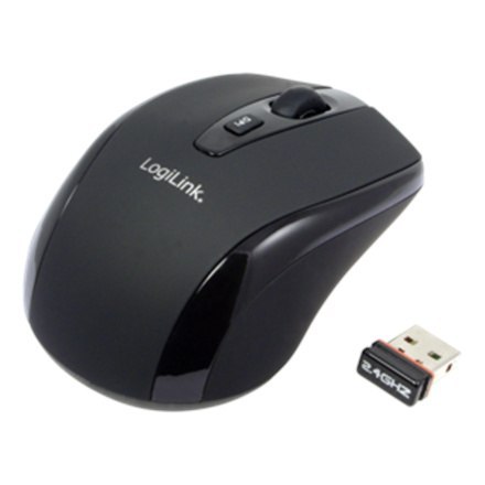 Logilink | Maus optisch Funk 2.4 GHz | 2.4GH bezprzewodowa mini mysz z autolink | bezprzewodowa | czarna Logilink | Maus optisch Funk 2.4 GHz | 2.4GH bezprzewodowa mini mysz z autolink | bezprzewodowa | czarna