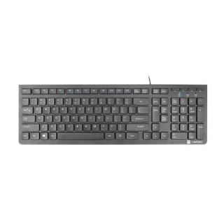 Natec | Klawiatura | Discus 2 Slim | Standardowa | Przewodowa | USA | Czarna | USB 2.0 | 424 g | Klawiatura numeryczna