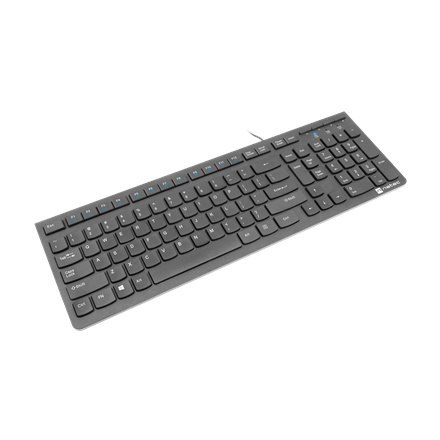 Natec | Klawiatura | Discus 2 Slim | Standardowa | Przewodowa | USA | Czarna | USB 2.0 | 424 g | Klawiatura numeryczna Natec | Klawiatura | Discus 2 Slim | Standardowa | Przewodowa | USA | Czarna | USB 2.0 | 424 g | Klawiatura numeryczna