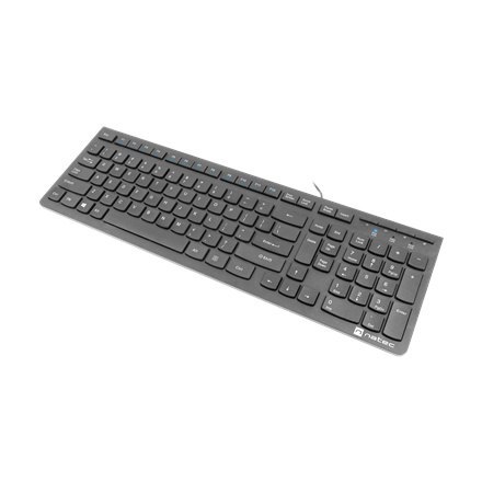 Natec | Klawiatura | Discus 2 Slim | Standardowa | Przewodowa | USA | Czarna | USB 2.0 | 424 g | Klawiatura numeryczna Natec | Klawiatura | Discus 2 Slim | Standardowa | Przewodowa | USA | Czarna | USB 2.0 | 424 g | Klawiatura numeryczna