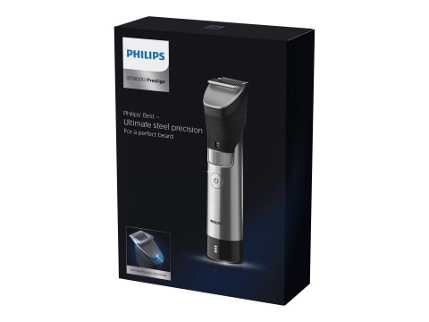 Philips | Trymer do brody | BT9810/15 | Bezprzewodowy i przewodowy | Liczba kroków długości 30 | Dokładność kroku 0,4 mm | Czarn Philips | Trymer do brody | BT9810/15 | Bezprzewodowy i przewodowy | Liczba kroków długości 30 | Dokładność kroku 0,4 mm | Czarn