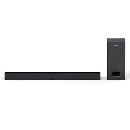 Sharp | HT-SBW110 2.1 Slim Soundbar | Wejście AUX | Bluetooth | Czarny | W | Nie | Połączenie bezprzewodowe Sharp | HT-SBW110 2.1 Slim Soundbar | Wejście AUX | Bluetooth | Czarny | W | Nie | Połączenie bezprzewodowe