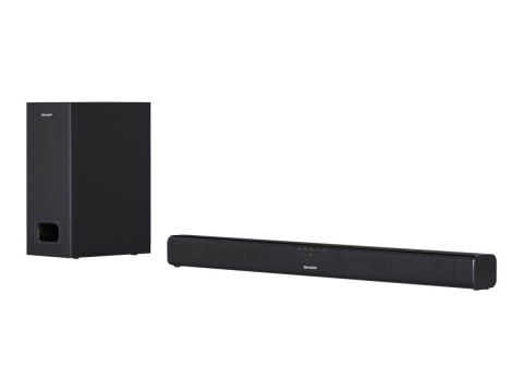 Sharp | HT-SBW110 2.1 Slim Soundbar | Wejście AUX | Bluetooth | Czarny | W | Nie | Połączenie bezprzewodowe Sharp | HT-SBW110 2.1 Slim Soundbar | Wejście AUX | Bluetooth | Czarny | W | Nie | Połączenie bezprzewodowe
