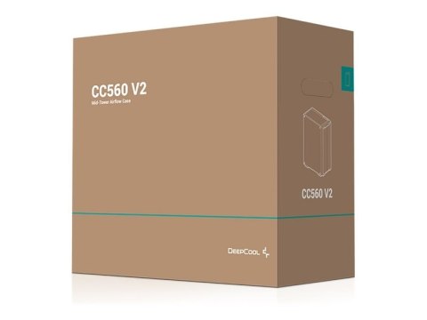 Deepcool Case CC560 V2 Black Mid-Tower Power supply included No Deepcool Case CC560 V2 Black Mid-Tower Power supply included No