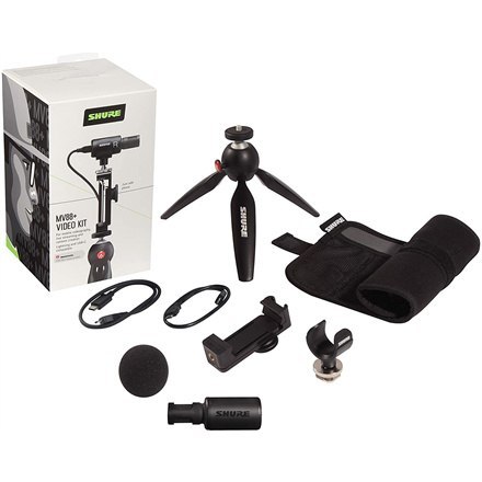Shure | Mikrofon i zestaw wideo | MV88+DIG-VIDKIT | Czarny Shure | Mikrofon i zestaw wideo | MV88+DIG-VIDKIT | Czarny