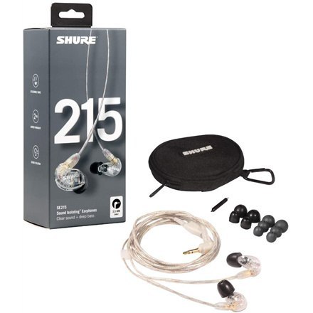 Shure SE215 Earphone, Clear Shure Shure SE215 Earphone, Clear Shure
