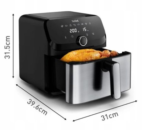 TEFAL Easy Fry Mega Air Fryer | EY855D10 | Power 1700 W | Capacity 7.5 L | Black TEFAL Easy Fry Mega Air Fryer | EY855D10 | Power 1700 W | Capacity 7.5 L | Black