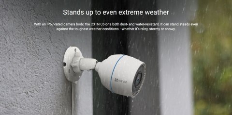 EZVIZ | Kamera IP | CS-C3TN | Bullet | 2 MP | 2,8 mm | IP67 | H.264/H.265 | MicroSD, maks. 256 GB | Biały EZVIZ | Kamera IP | CS-C3TN | Bullet | 2 MP | 2,8 mm | IP67 | H.264/H.265 | MicroSD, maks. 256 GB | Biały