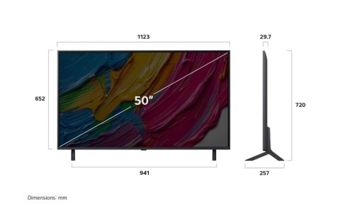 LG 50QNED80A3A | 50 | Smart TV | webOS 25 | UHD | Czarny LG 50QNED80A3A | 50 | Smart TV | webOS 25 | UHD | Czarny