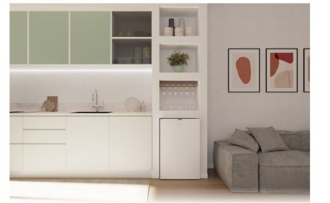 Lodówka Candy | CNOQ2S58EW | Klasa efektywności energetycznej E | Wolnostojąca | Spiżarnia | Wysokość 85 cm | Pojemność chłodzia Lodówka Candy | CNOQ2S58EW | Klasa efektywności energetycznej E | Wolnostojąca | Spiżarnia | Wysokość 85 cm | Pojemność chłodzia
