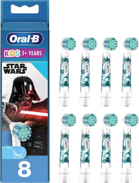 Oral-B Wymienne główki szczoteczki do zębów | Kids Star Wars | Główki | Dla dzieci | Liczba główek szczoteczki w zestawie 8 Oral-B Wymienne główki szczoteczki do zębów | Kids Star Wars | Główki | Dla dzieci | Liczba główek szczoteczki w zestawie 8