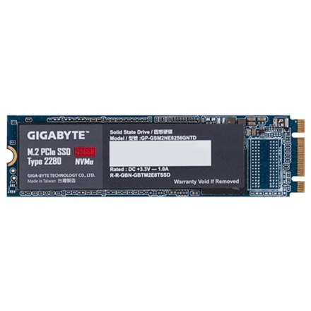 Gigabyte | Dysk półprzewodnikowy | 256 GB | M.2 | PCIe 3.0 x4 (NVMe) Gigabyte | Dysk półprzewodnikowy | 256 GB | M.2 | PCIe 3.0 x4 (NVMe)