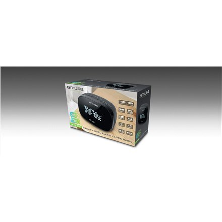 Muse | DAB+/FM Dual Alarm Clock Radio | M-150 CDB | Funkcja alarmu | Wejście AUX | Czarny Muse | DAB+/FM Dual Alarm Clock Radio | M-150 CDB | Funkcja alarmu | Wejście AUX | Czarny