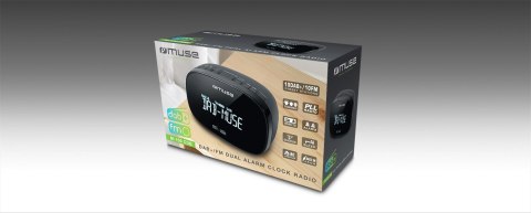 Muse | DAB+/FM Dual Alarm Clock Radio | M-150 CDB | Funkcja alarmu | Wejście AUX | Czarny Muse | DAB+/FM Dual Alarm Clock Radio | M-150 CDB | Funkcja alarmu | Wejście AUX | Czarny
