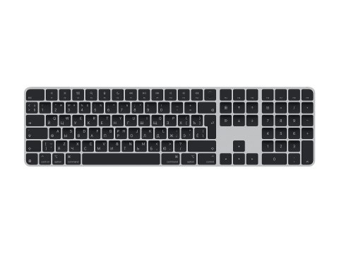 Apple Magic Keyboard with Touch ID and Numeric Keypad for Mac models with Apple silicon - Russian - Black Keys Apple Magic Keyboard with Touch ID and Numeric Keypad for Mac models with Apple silicon - Russian - Black Keys