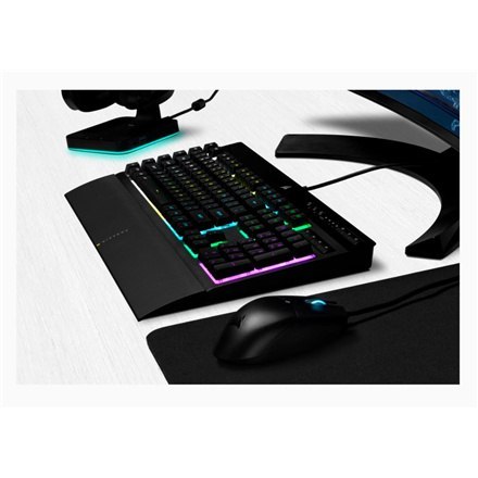 Corsair | Rubber Dome | K55 RGB PRO | Gaming Keyboard | Gaming Keyboard | RGB LED light | US | Wired | Black Corsair | Rubber Dome | K55 RGB PRO | Gaming Keyboard | Gaming Keyboard | RGB LED light | US | Wired | Black