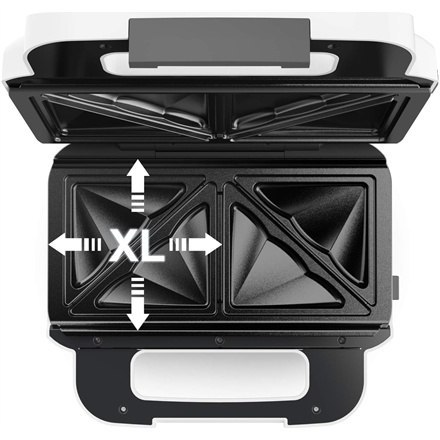 TEFAL | SW701110 | Wafle Maker Snack XL | 850 W | Liczba ciastek 2 | Belgia | Biało/Szary TEFAL | SW701110 | Wafle Maker Snack XL | 850 W | Liczba ciastek 2 | Belgia | Biało/Szary
