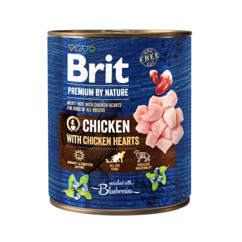 Brit Premium By Nature Chicken With Chicken Hearts 800g Brit Premium By Nature Chicken With Chicken Hearts 800g