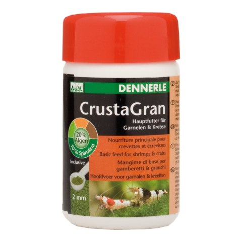DENNERLE СrustaGran granulowany pokarm podstawowy dla krewetek i małych raków 2 mm 100 ml (5918) DENNERLE СrustaGran granulowany pokarm podstawowy dla krewetek i małych raków 2 mm 100 ml (5918)