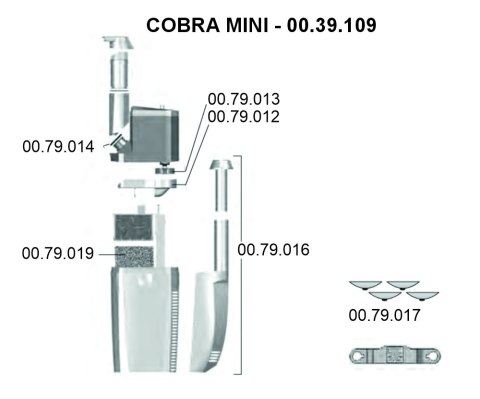 NEWA Filtr wewnętrzny do akwarium COBRA MINI (00.39.109) NEWA NEWA Filtr wewnętrzny do akwarium COBRA MINI (00.39.109) NEWA