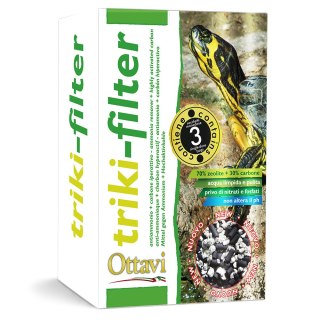 OTTAVI Triki-Filter 300 g 3x100 g, wkład do akwarium dla żółwi (OTMF013) OTTAVI