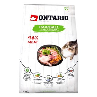 ONTARIO Cat Hairball 2kg/ Pokarm dla kotów odkłaczający (213-10125) ONTARIO