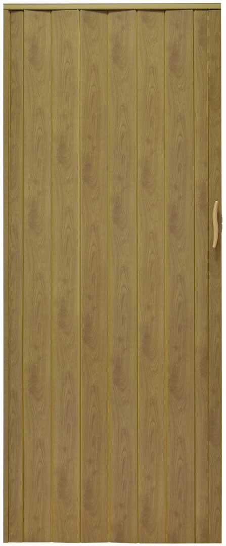 Drzwi harmonijkowe 001P JASNY DĄB MAT G - 90 cm