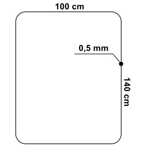 Mata ochronna pod fotel 100x140cm 0,8 mm Mata ochronna pod fotel 100x140cm 0,8 mm