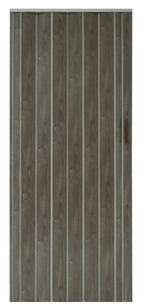 Drzwi harmonijkowe 001P DĄB GRAFIT MAT 100 cm