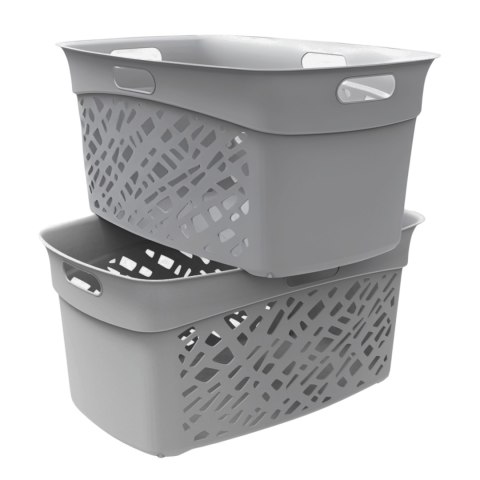 Kosz na bieliznę 45L, szary