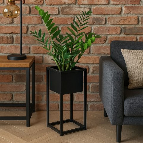 Kwietnik Concove loft 40 cm czarny Kwietnik Concove loft 40 cm czarny