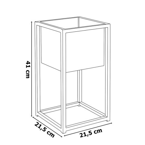 Kwietnik Concove loft 40 cm czarny Kwietnik Concove loft 40 cm czarny