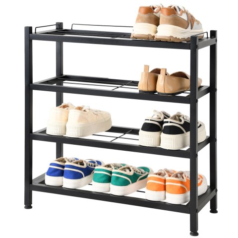 Regał na buty loft Viena 4 poziomy czarna Regał na buty loft Viena 4 poziomy czarna