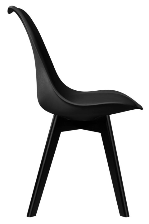 Krzesło nowoczesne Nantes Black DSW czarne Krzesło nowoczesne Nantes Black DSW czarne