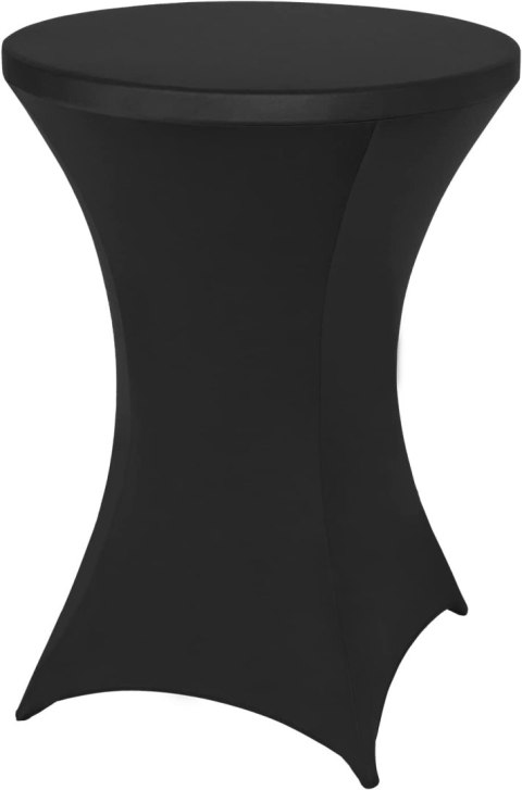 Pokrowiec na stolik koktajlowy czarny 80 cm Pokrowiec na stolik koktajlowy czarny 80 cm