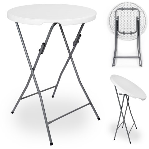 Stolik cateringowy składany GALA 80 cm biały Stolik cateringowy składany GALA 80 cm biały