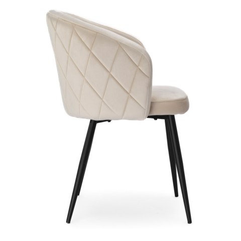 Krzesło HAMPTON velvet beżowe Krzesło HAMPTON velvet beżowe