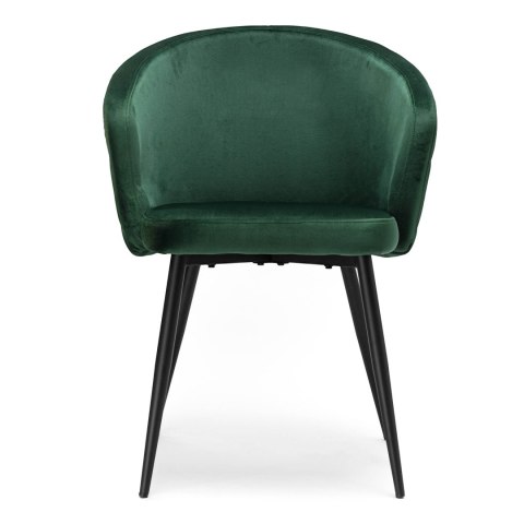 Krzesło welurowe HAMPTON VELVET ciemnozielone Krzesło welurowe HAMPTON VELVET ciemnozielone