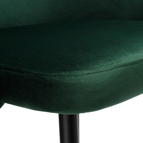 Krzesło welurowe HAMPTON VELVET ciemnozielone Krzesło welurowe HAMPTON VELVET ciemnozielone