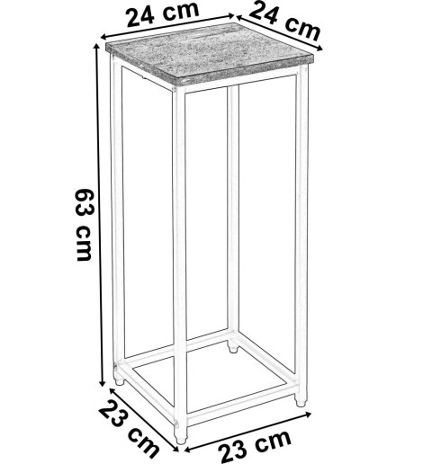 Kwietnik biały ARBEN CRAFT 60 cm Kwietnik biały ARBEN CRAFT 60 cm