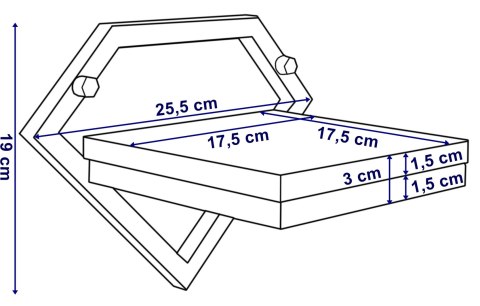 Kwietnik metalowy ścienny Doron Biały Craft Kwietnik metalowy ścienny Doron Biały Craft