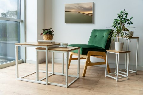 Stoliki kawowe PRAVEN CRAFT BIAŁY Stoliki kawowe PRAVEN CRAFT BIAŁY