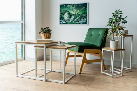 Stoliki kawowe PRAVEN CRAFT BIAŁY Stoliki kawowe PRAVEN CRAFT BIAŁY